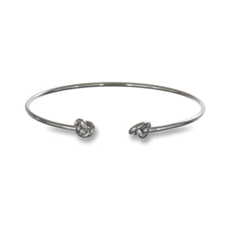 Open Knots Bangle (White)