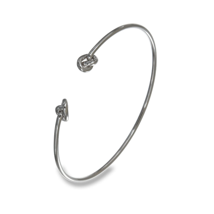 Open Knots Bangle (White)