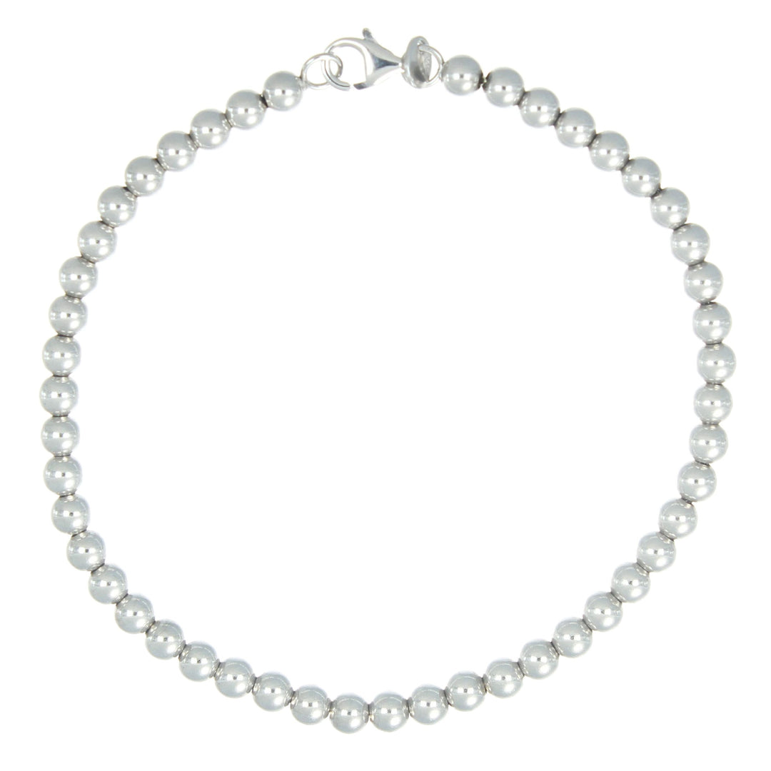 Kugel Armband Weiß