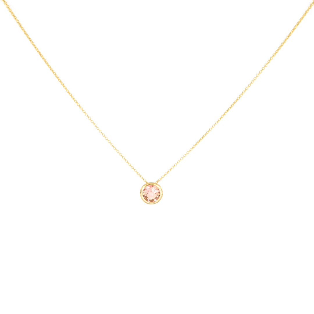 Pink Petal Tourmaline Necklace