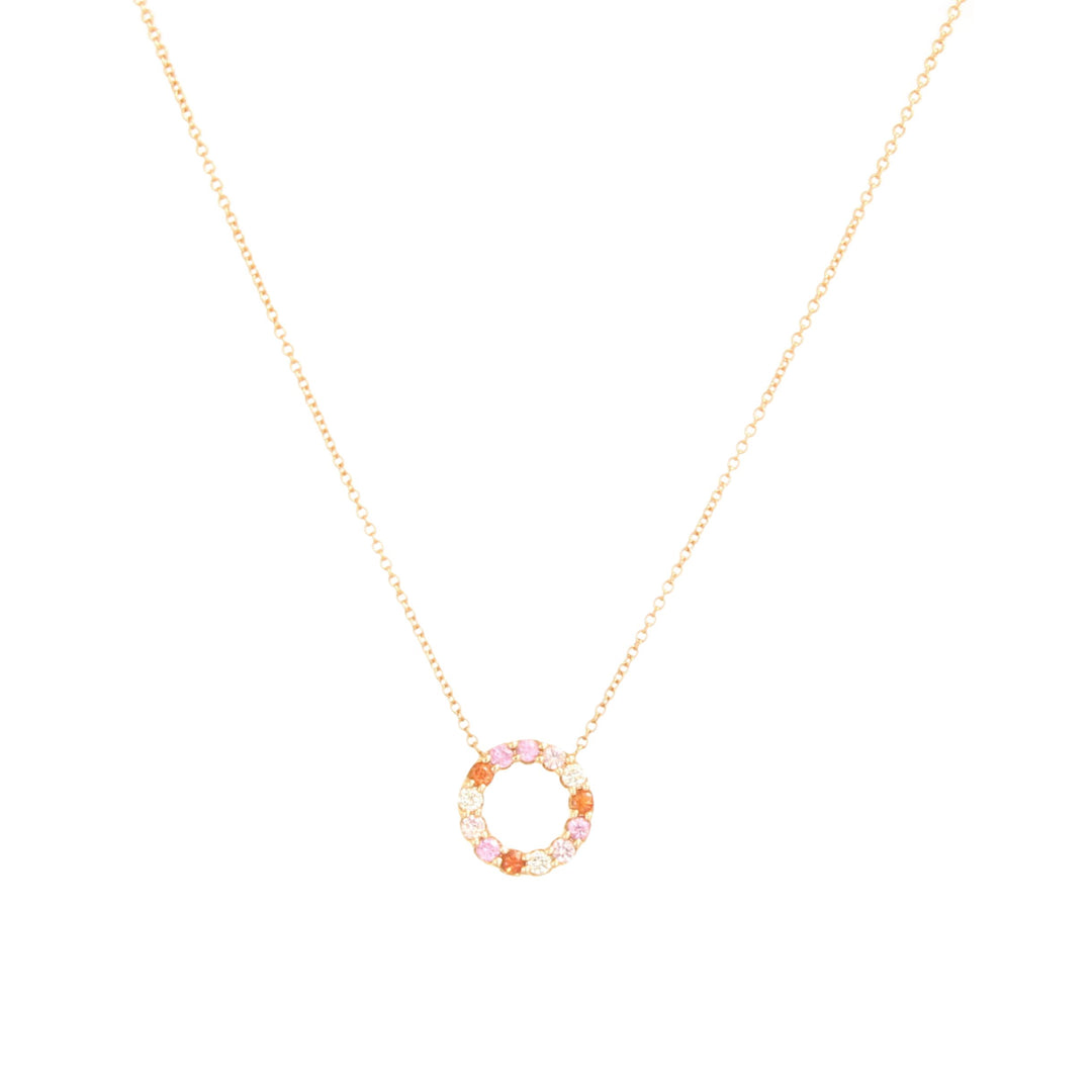 Pink Champagne Diamond Necklace