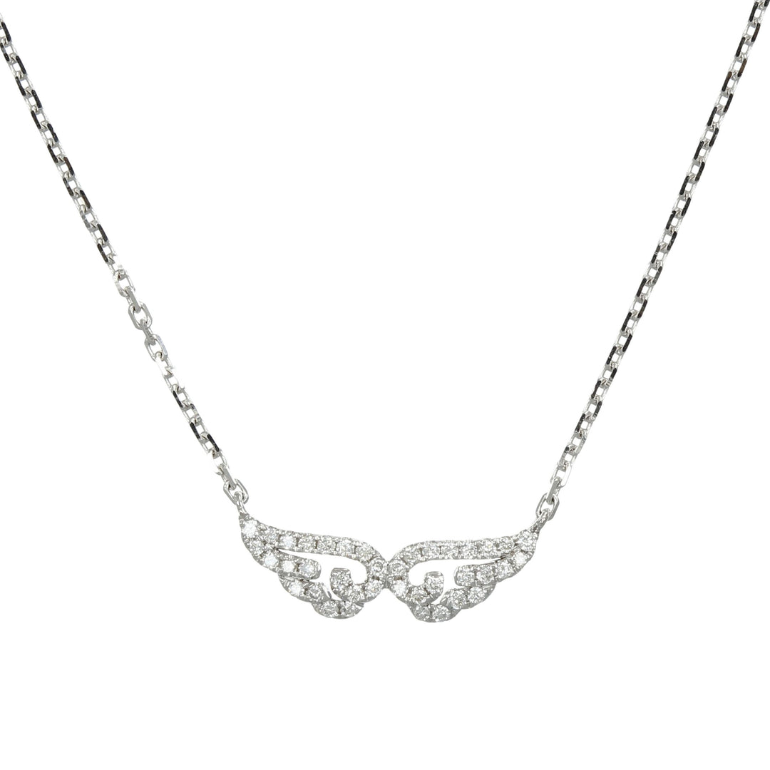 Angelic Wings Diamond Necklace