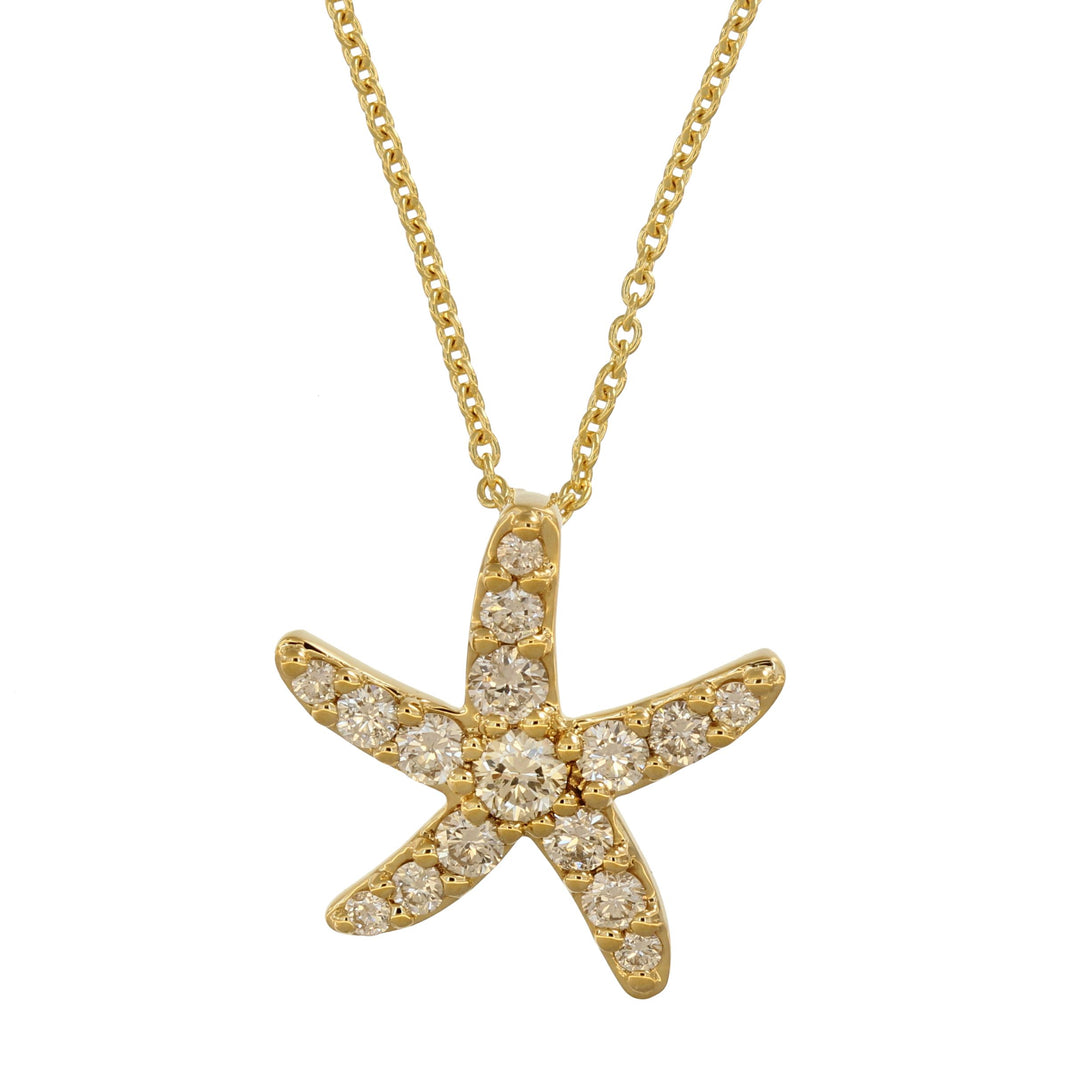 Diamond Sea Star Necklace