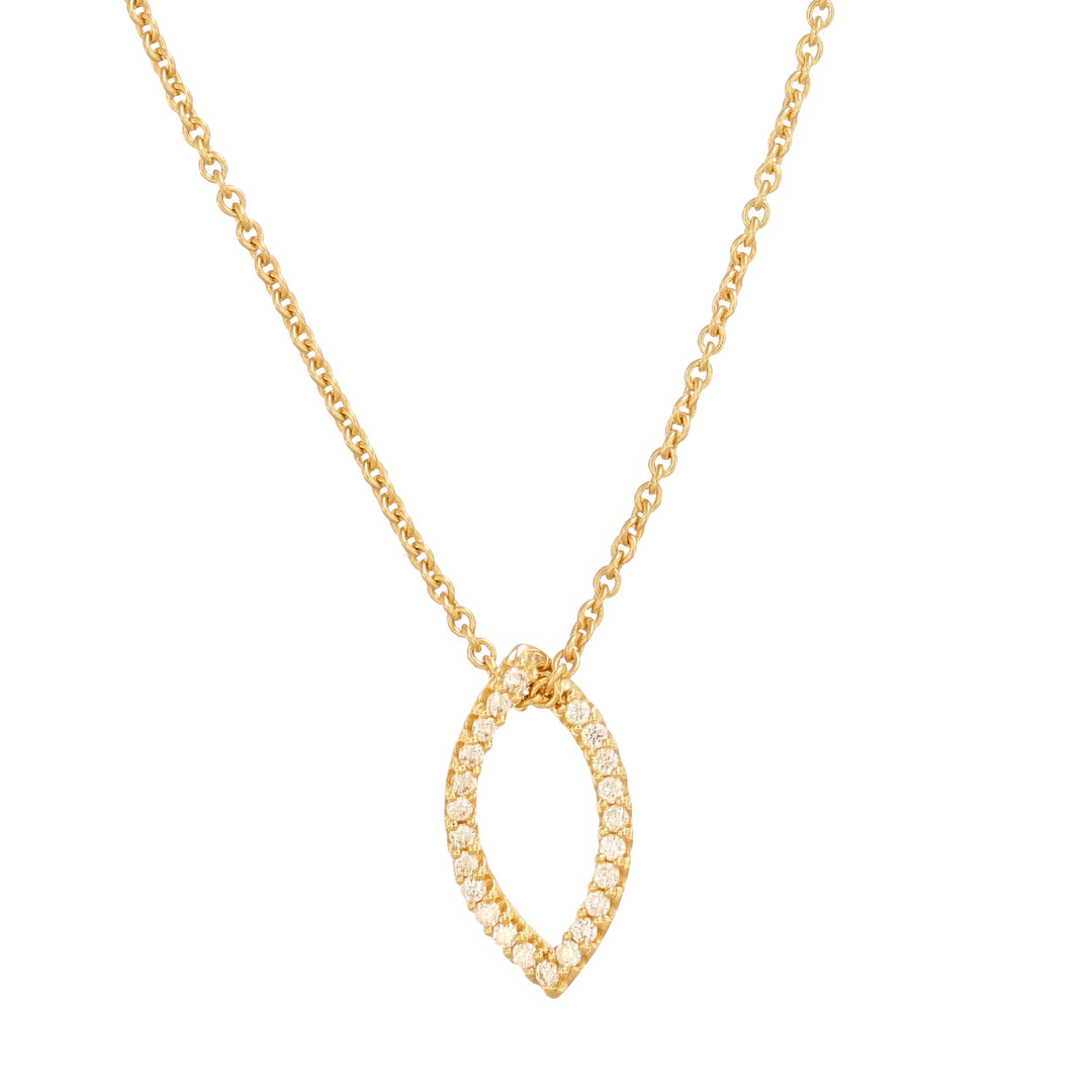 Luminous Leaf Necklace (Yellow)