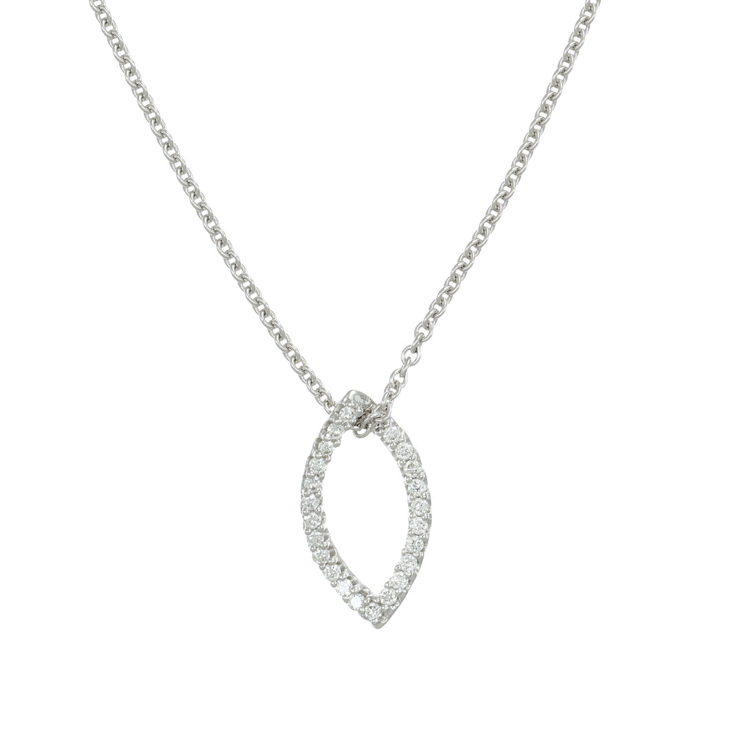 Luminous Leaf Necklace (White)