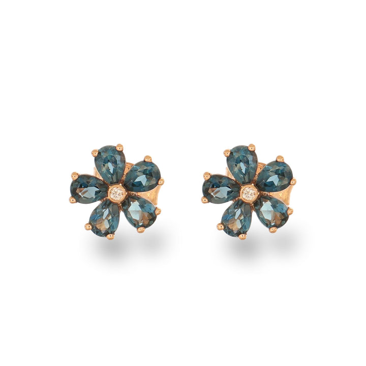 Blue Blossom Studs