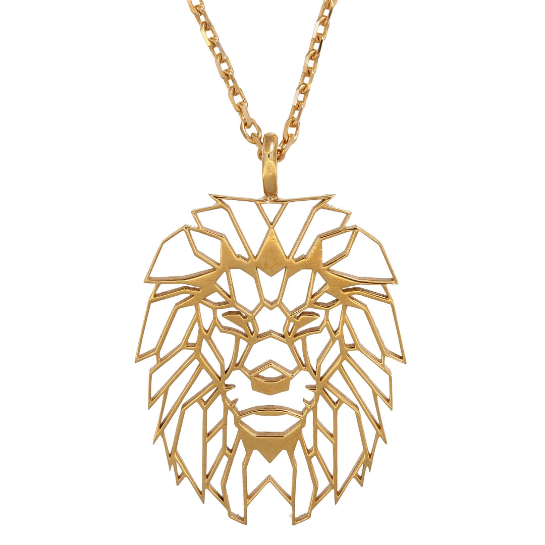 Majestic Roar – Rose Gold Lion Pendant