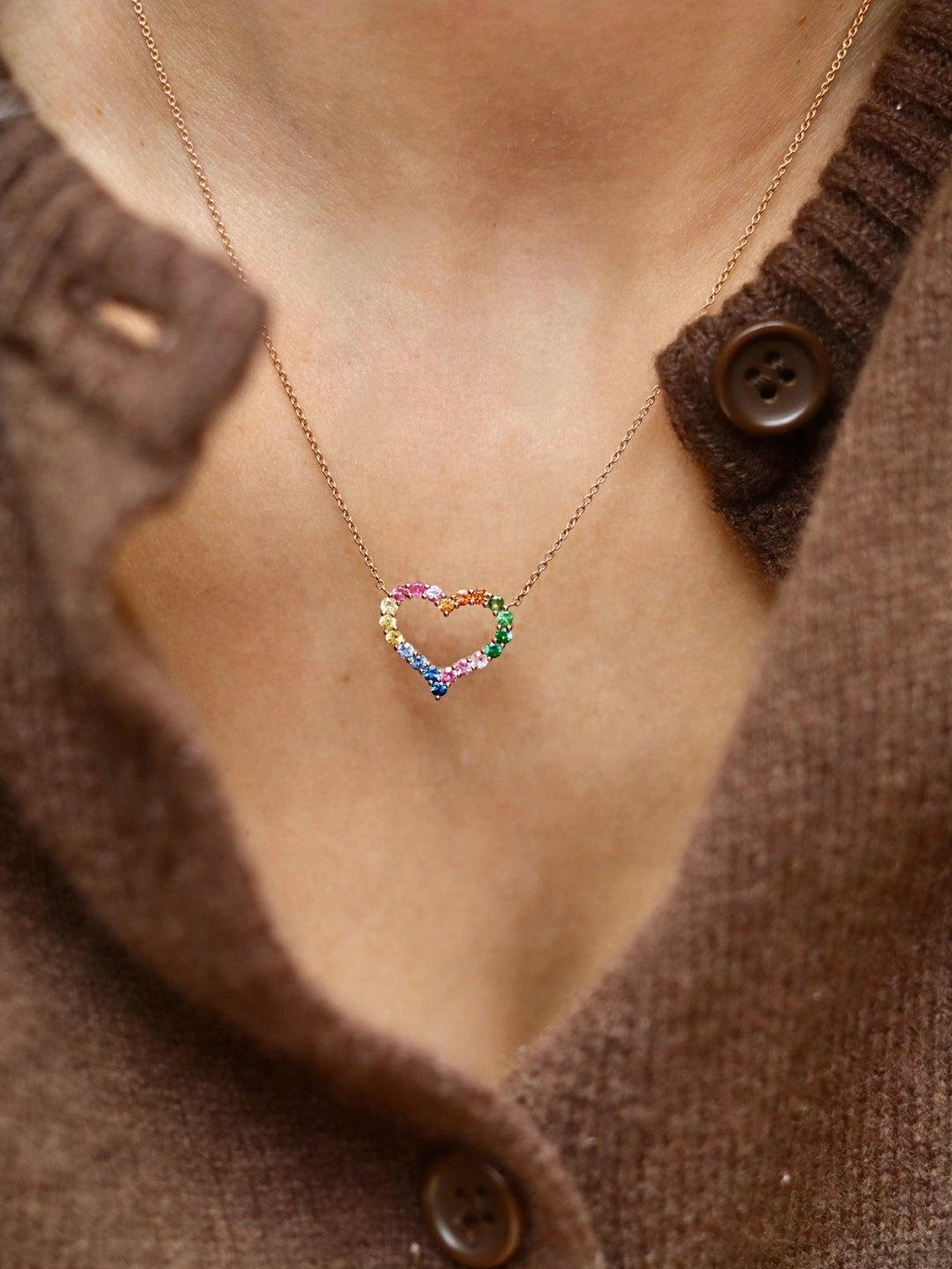 Prismatic Heart Necklace