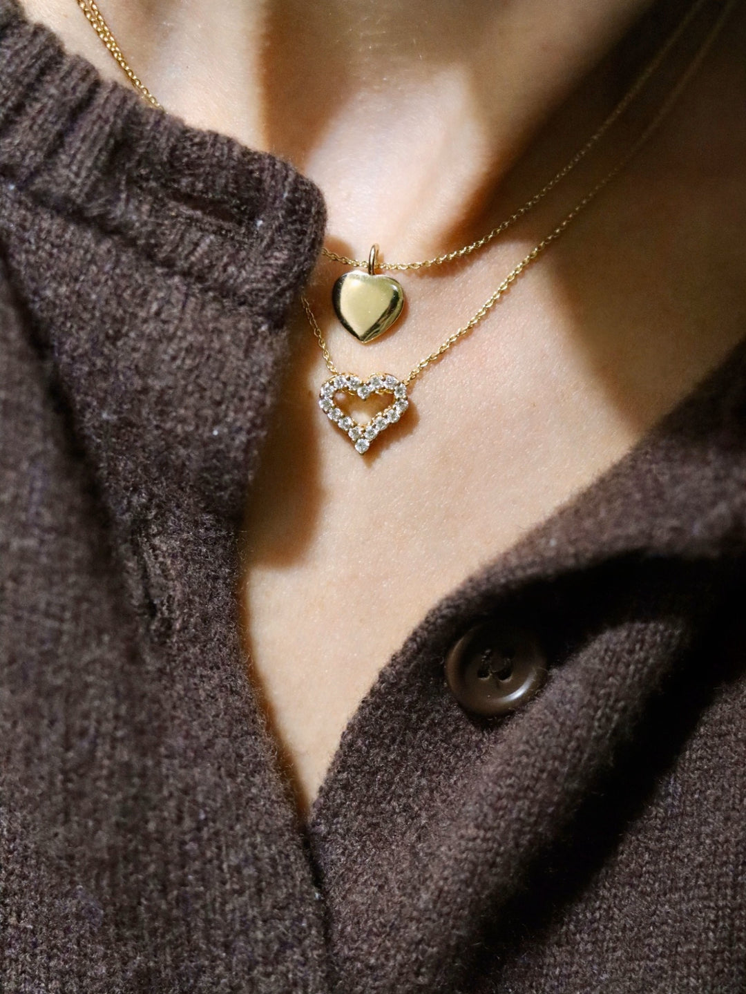 Golden Heartlight Necklace