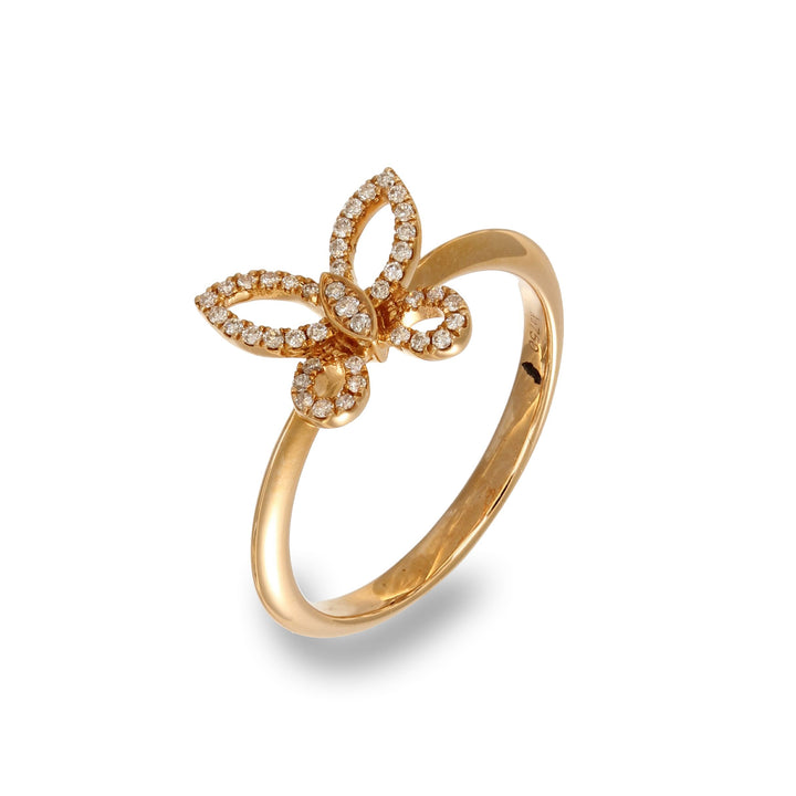 Rose Butterfly Ring