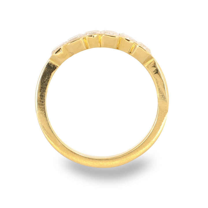 Golden Facets Ring
