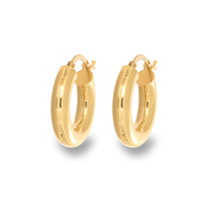 Golden Curve Hoops