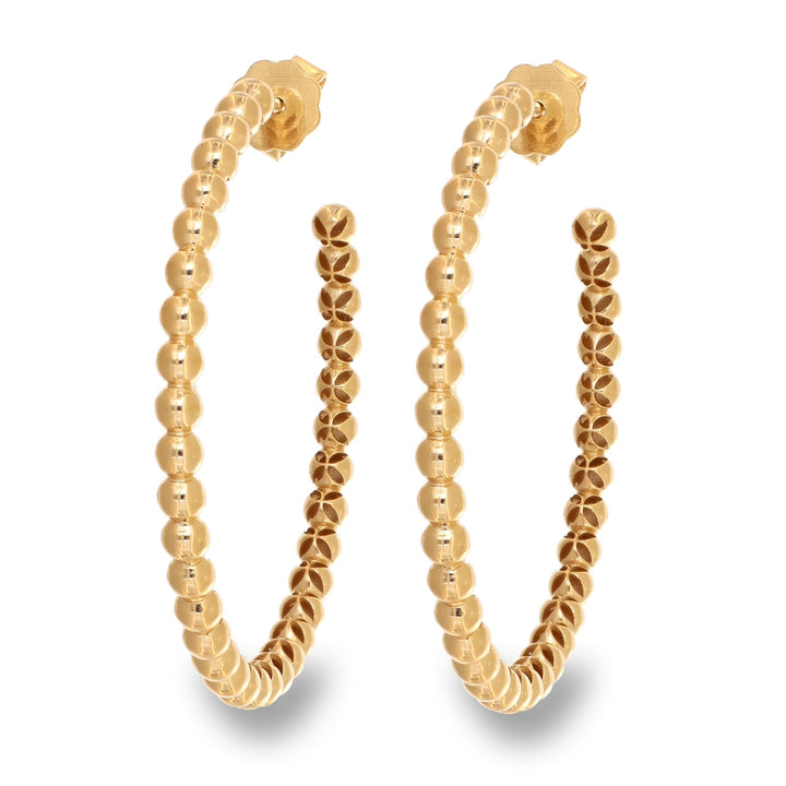 Golden Beads Huggies