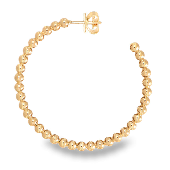 Golden Beads Huggies