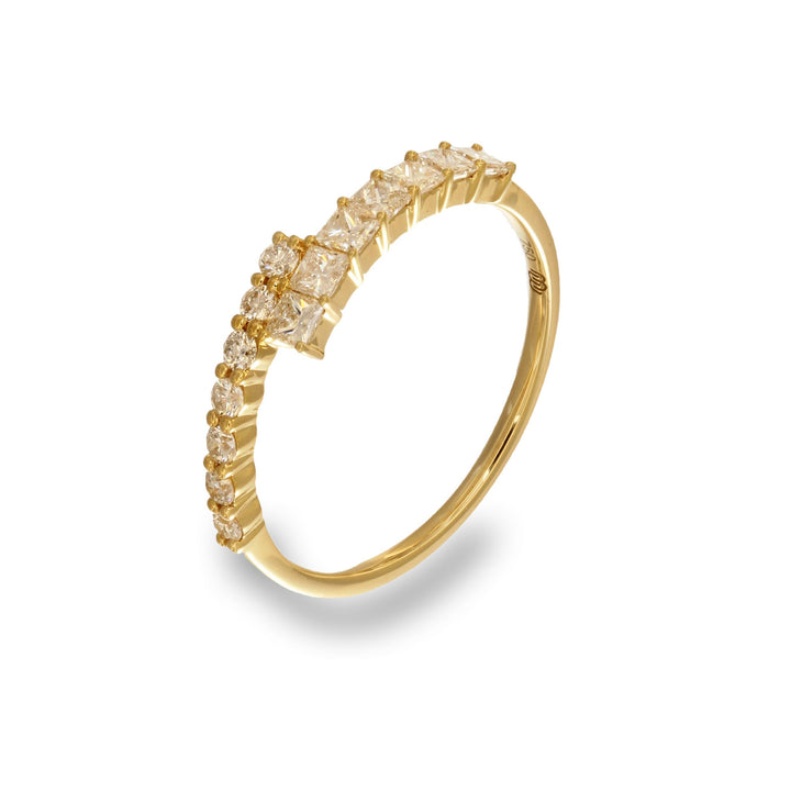 Golden Ascent Diamond Ring