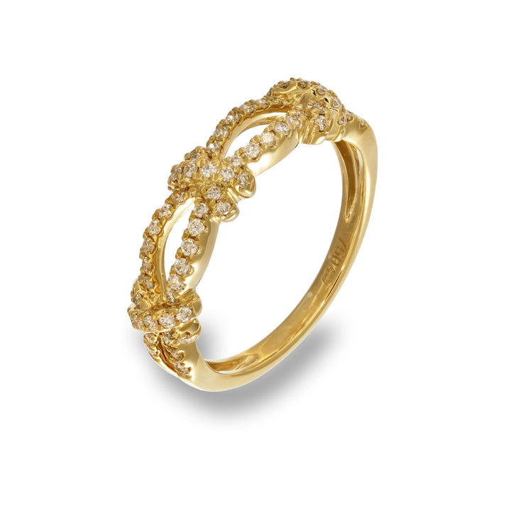 Golden Bloom Diamond Ring