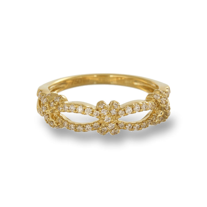 Golden Bloom Diamond Ring