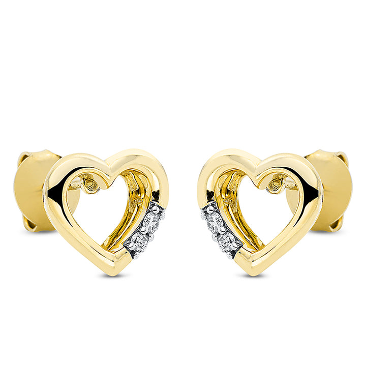 Golden Heart Studs