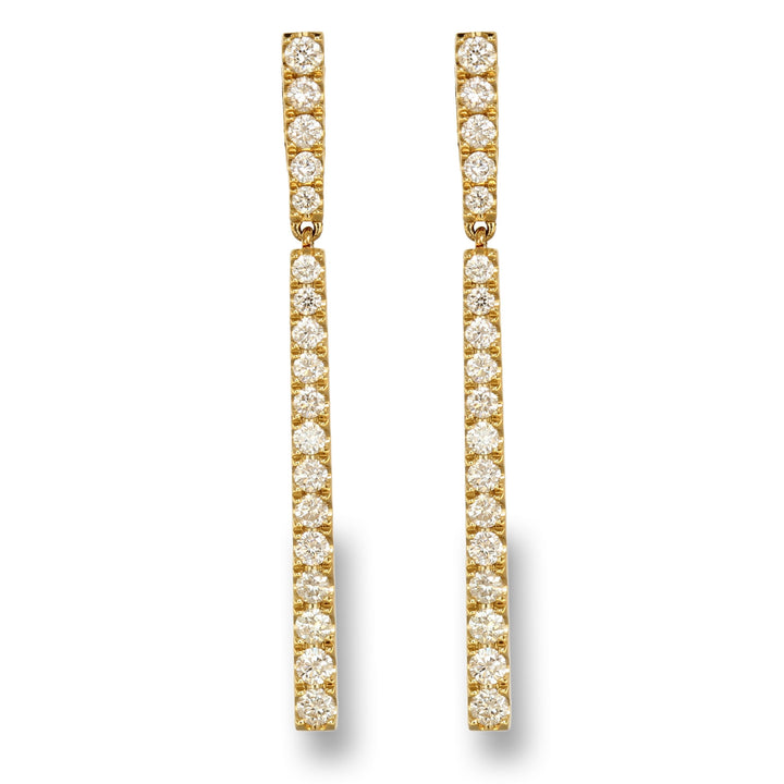 Golden Glow Diamond Earrings