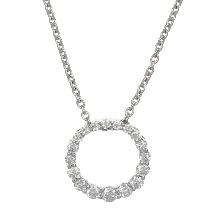 Golden Luminary Diamond Pendant White