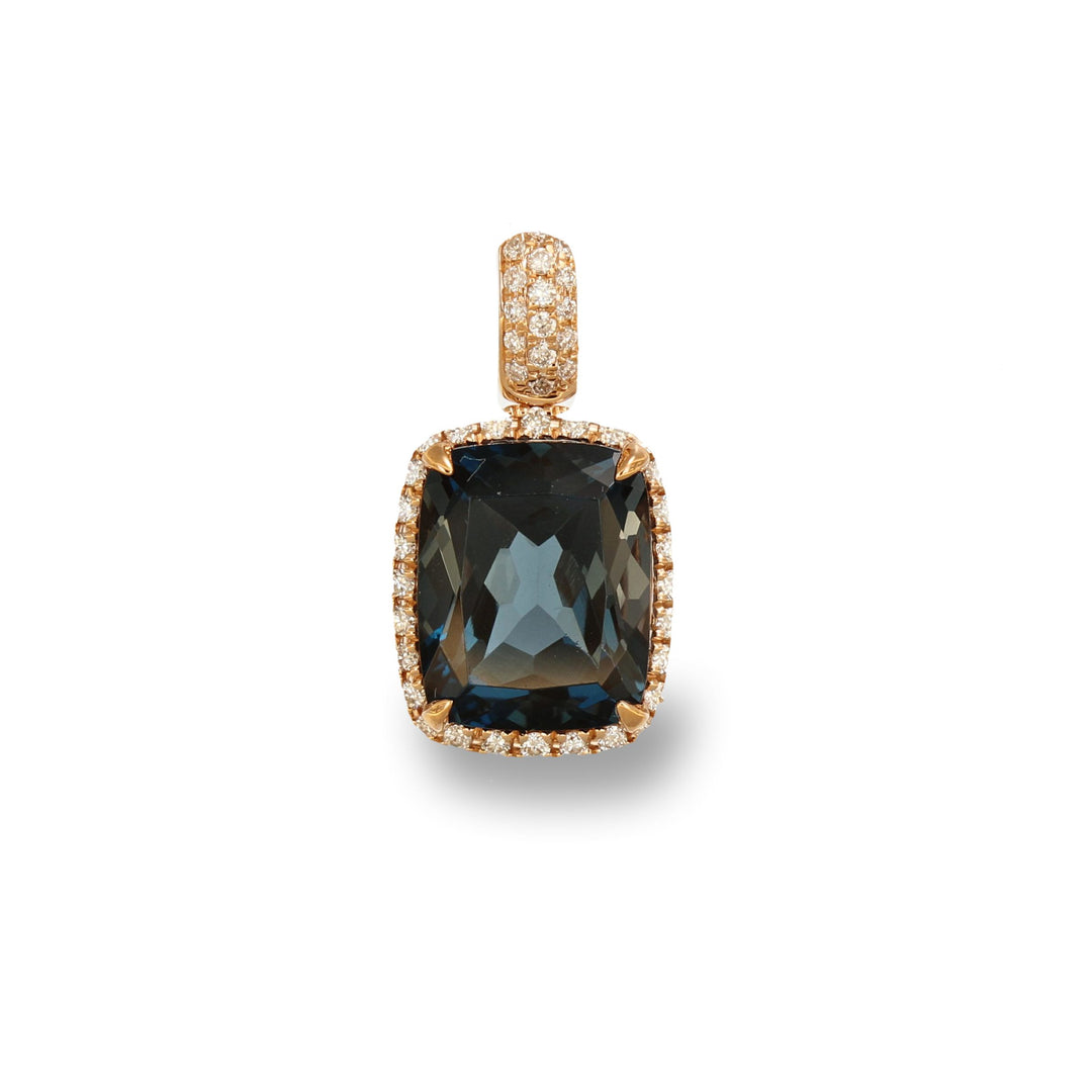 London Blue Topaz Sparkler Pendant