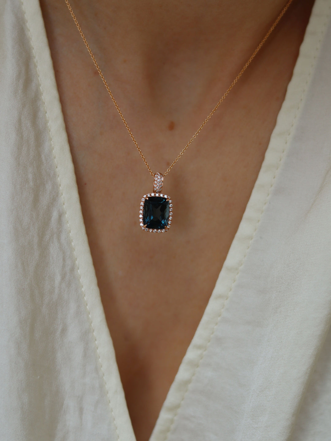 London Blue Topaz Sparkler Pendant