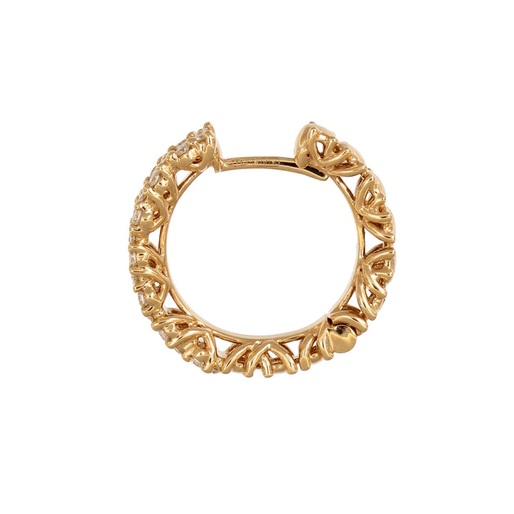 Golden Sparkle Hoops