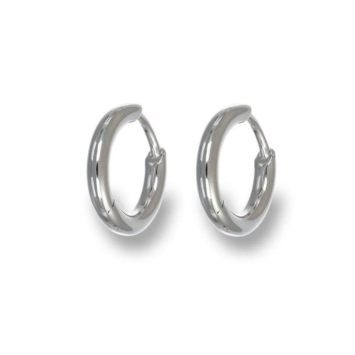 White Sparkle Hoops