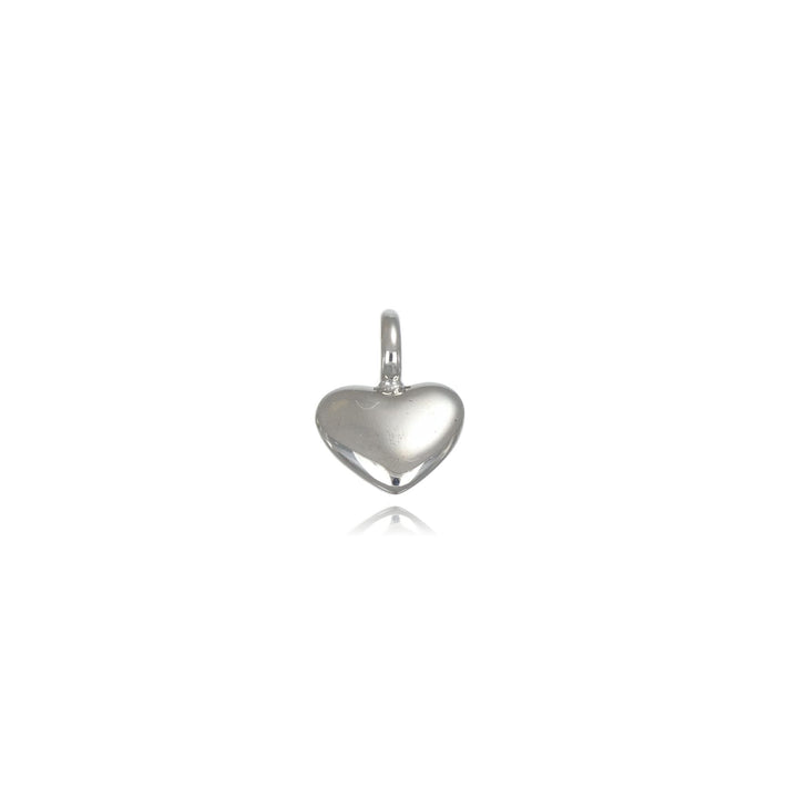 Petit White Golden Heart Pendant