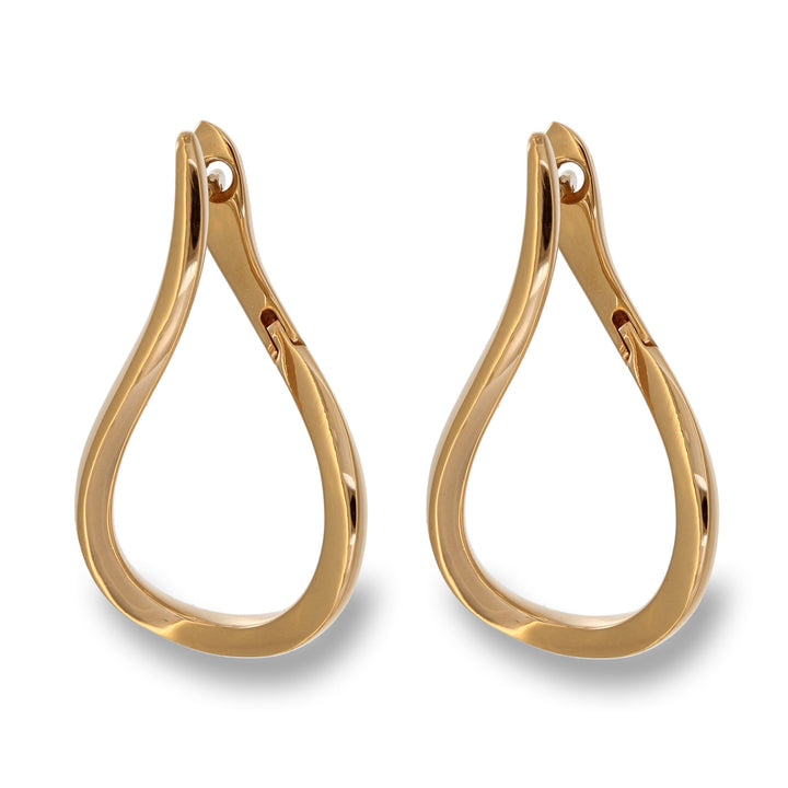 Golden Tear Drop Earrings