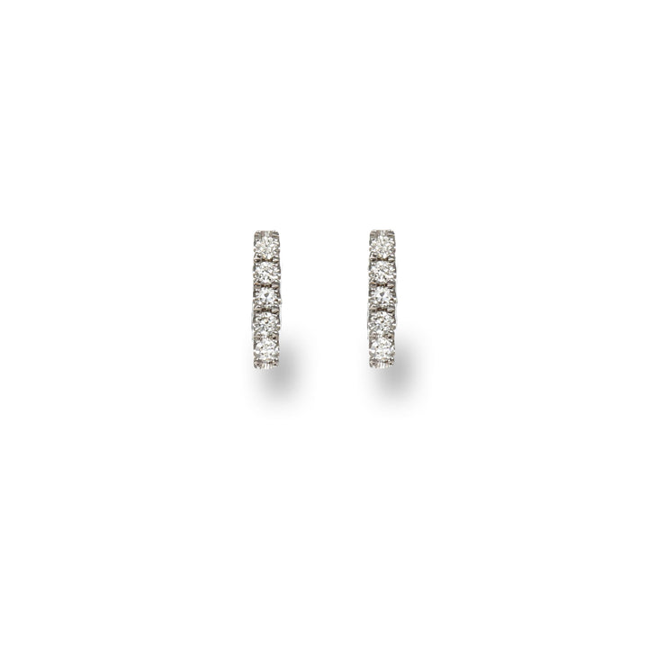 White Pen Diamond Studs