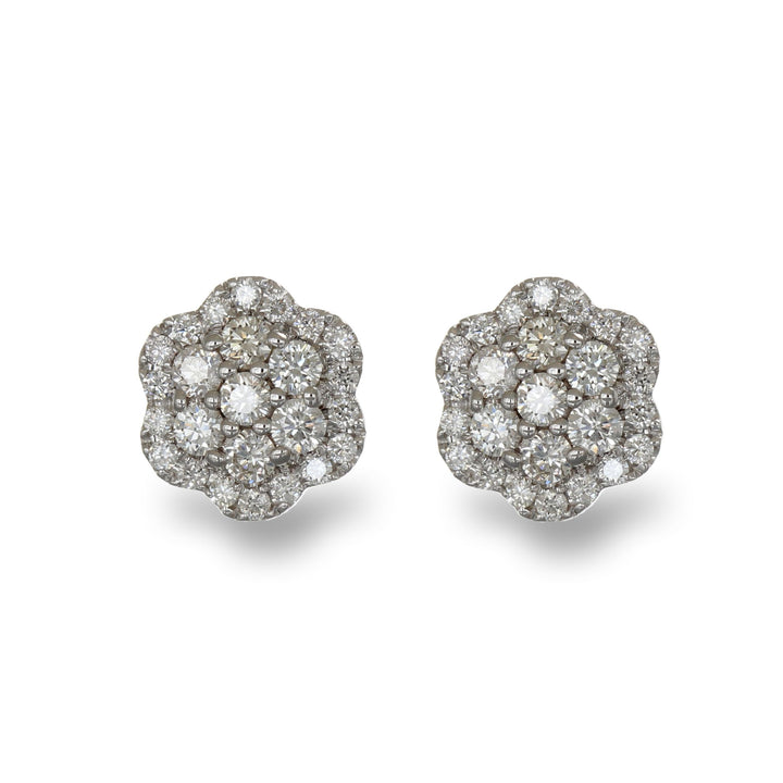 Floral Elegance Diamond Studs