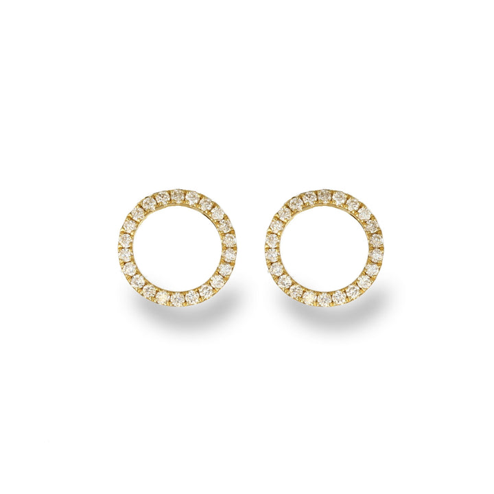 Yellow Circle Studs