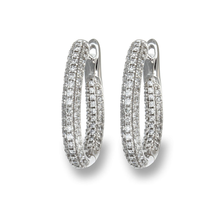 Grand Diamond Hoops