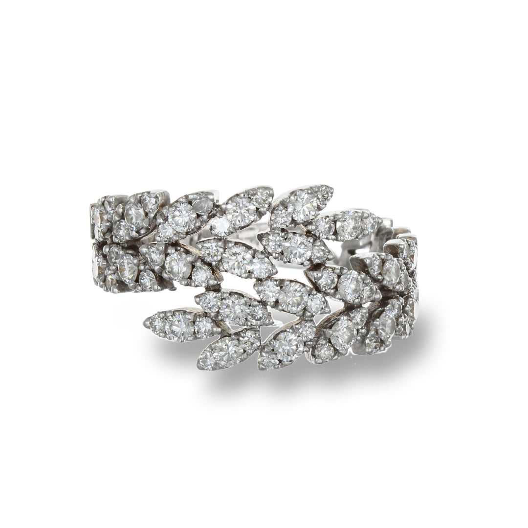 Luxe Leaf Diamond Band