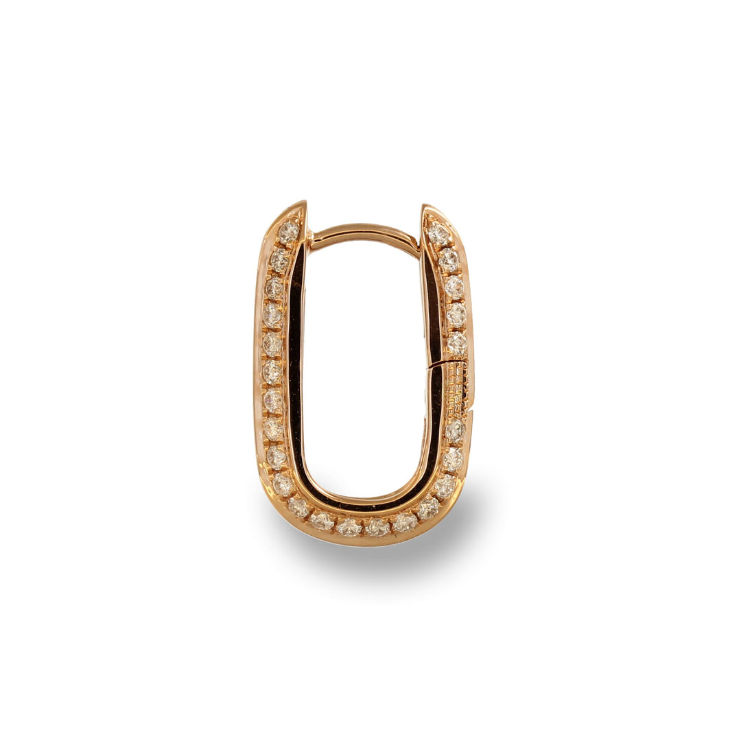 Diamond Rose Golden Elegance Hoops