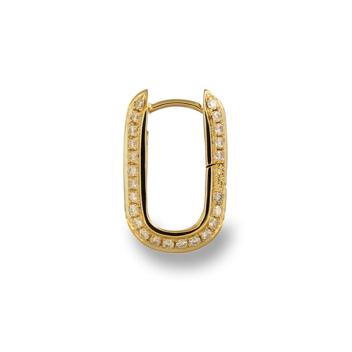 Diamond Yellow Golden Elegance Hoops