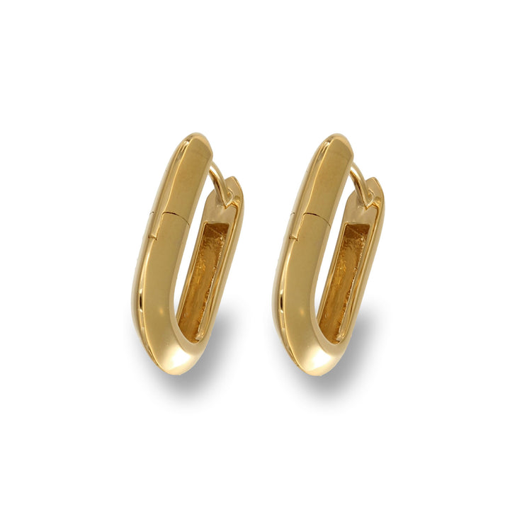 Yellow Golden Elegance Hoops