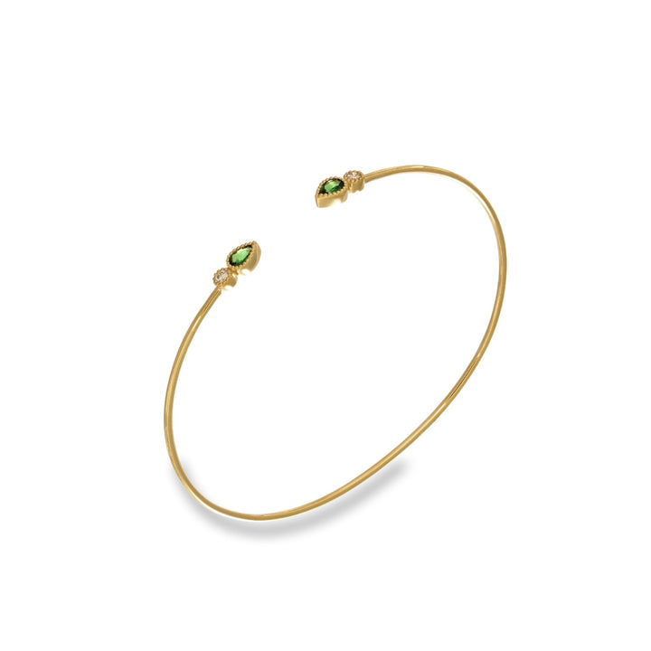 Green Drop Golden Bracelet