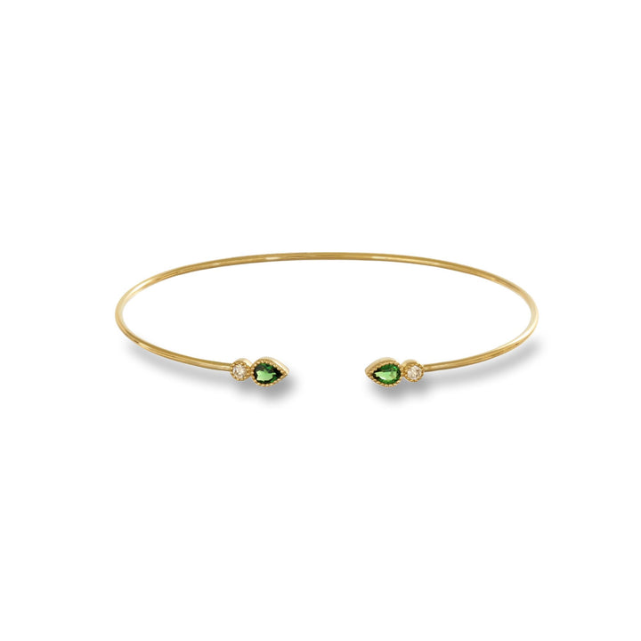 Green Drop Golden Bracelet