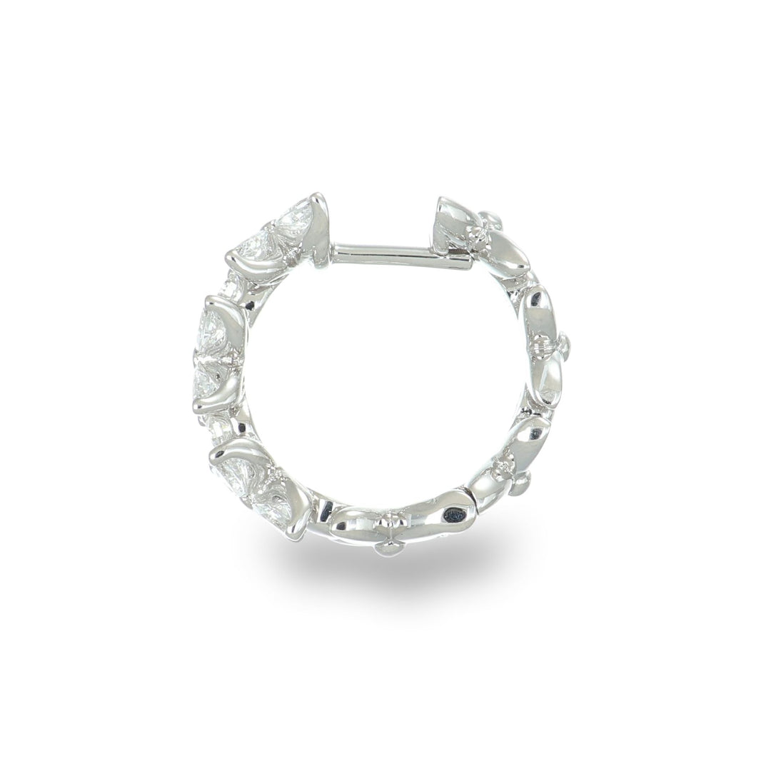 Diamond Bloom Hoops