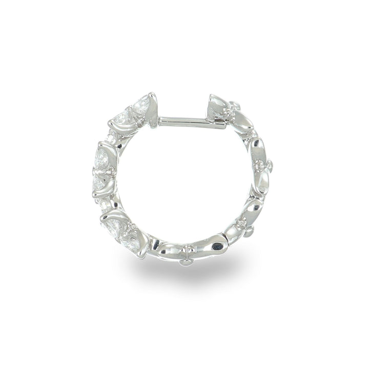 Diamond Bloom Hoops